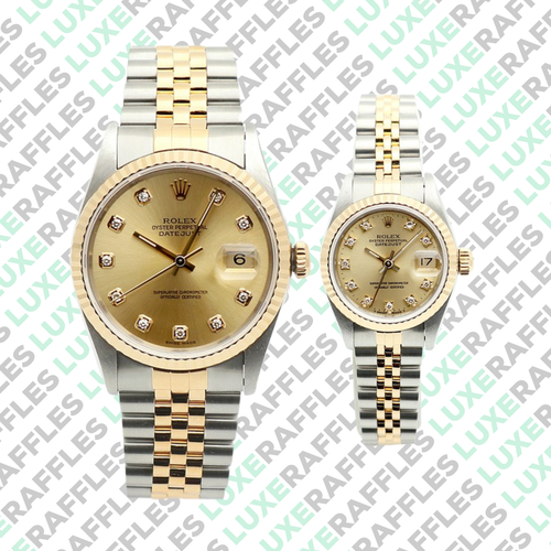 WIN THIS HIS & HERS ROLEX DATEJUST BUNDLE WORTH £12,500+