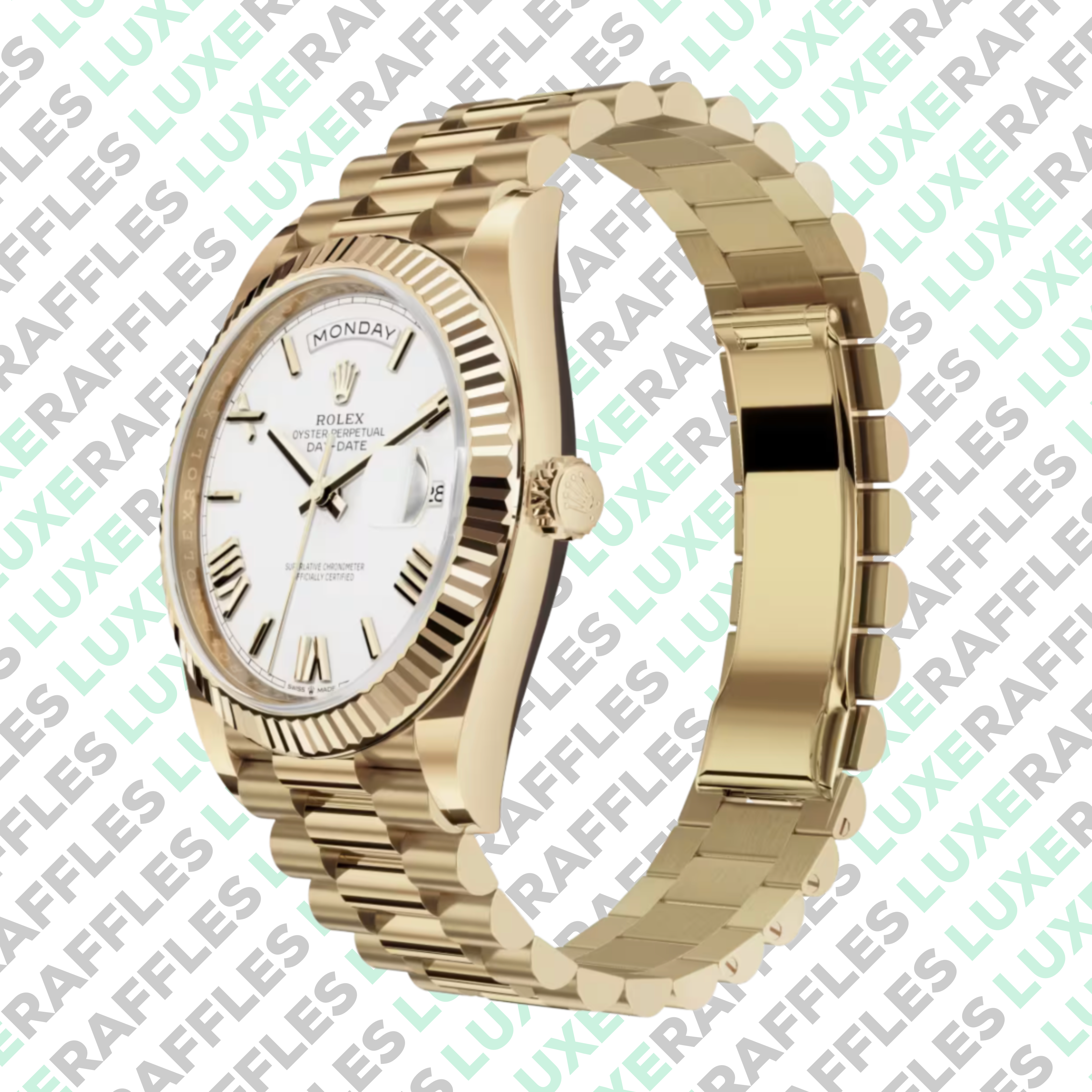 WIN THIS ROLEX DAY-DATE 40 FULL YG WORTH £35,000