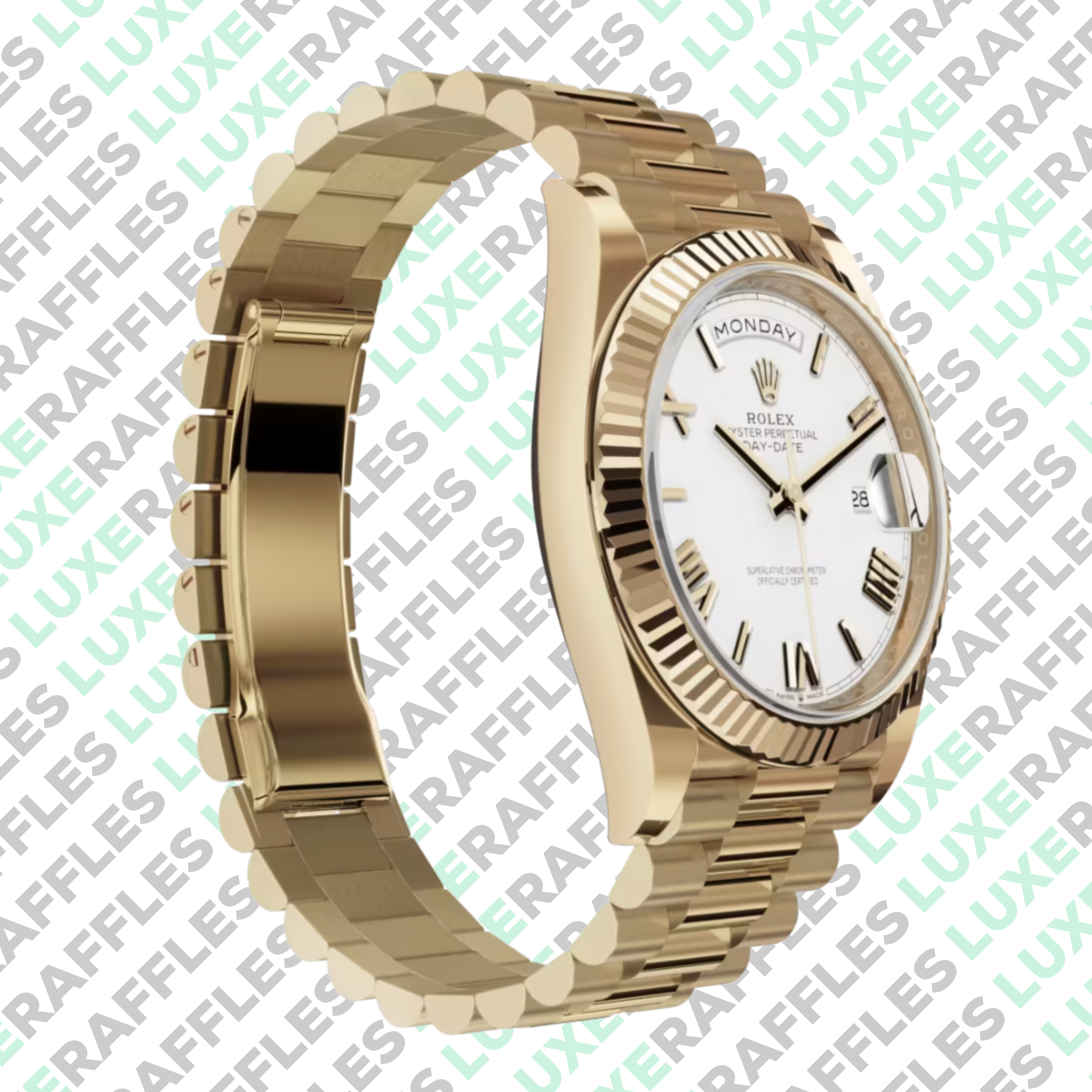 WIN THIS ROLEX DAY-DATE 40 FULL YG WORTH £35,000